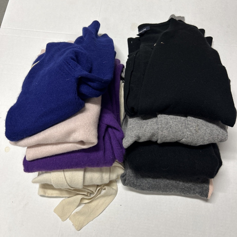 Cashmere Craft Cutters Bundle 8 Pc Sweater Set Flawed Upcycling 3 lbs 10 oz